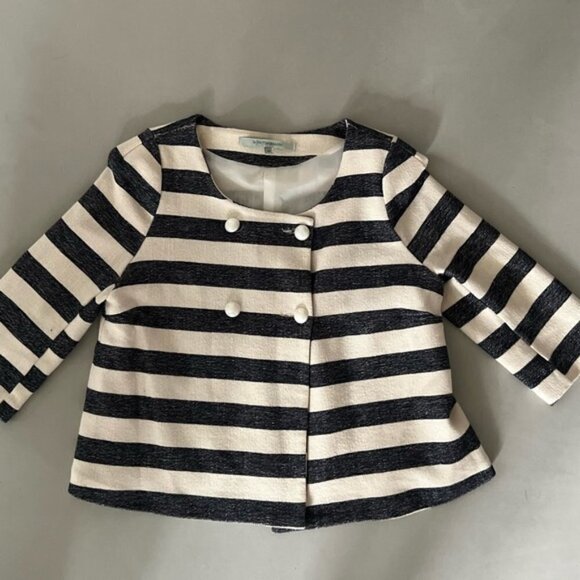 Striped Blazer with Pearl Detail - Picture 6 of 14